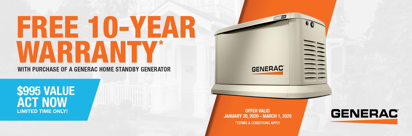 Homestandby Generator Deal | Warranty Offer | Generac Dealer | Denver, PA